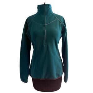 Columbia Titanium Omni-Heat ½ Zip Pullover Teal Women’s M Thermal Reflective EUC